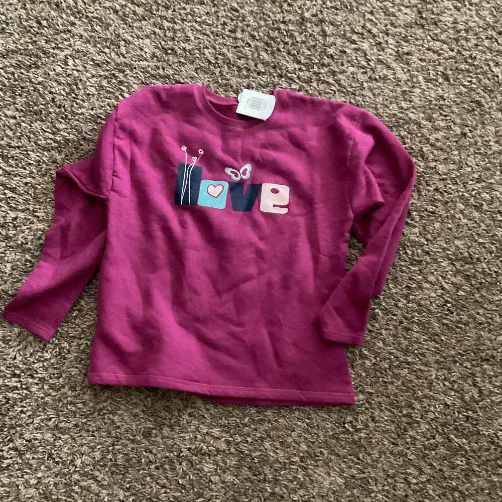 Purple love sweatshirt